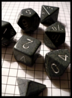 Dice : Dice - Dice Sets - Chessex Speckled High Tech Grey and Silver 7 Piece